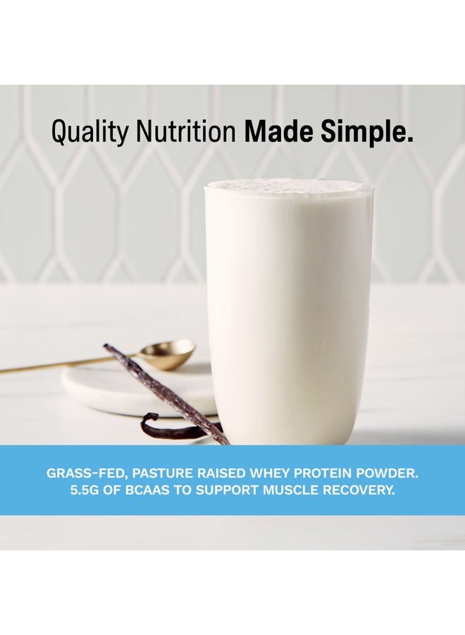 RISE مسحوق بروتين مصل اللبن من الأبقار التي تتغذى على العشب - فانيليا | 25 جرام بروتين بدون نكهات صناعية أو ألوان أو مواد حافظة - خالي من السكر، خالي من الجلوتين، خالي من الصويا (حصة واحدة، 1 عبوة) - Image 5